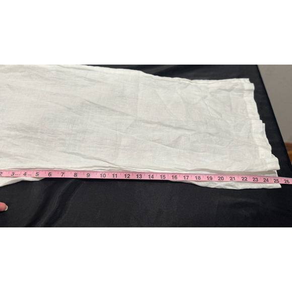 CP Shades Wendy Wide Leg Solid White Linen Pull on Pants Women's XL - Picture 6 of 12